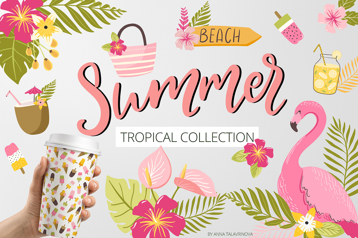 Graphic Bundle clipart & pattern, a Background Graphic by Cozy pattern shop (Photo 13 of 37)