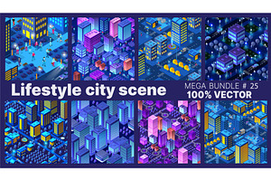 The Lifestyle set city people, a Technology Illustration by AlexZeL