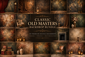 Old Masters Digital Backdrops BUNDLE