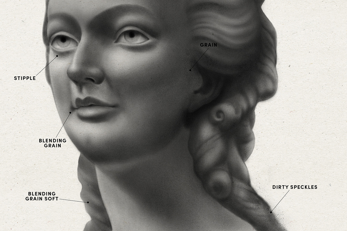 Charcoal Shaders – Procreate Brushes, a Brush Add-On by Sadie Lew (Photo 4 of 4)