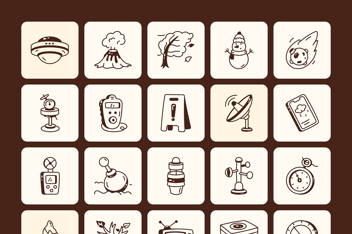990 Universal Doodle Icons, an Outline Icon by Vectors Market (Photo 15 of 25)