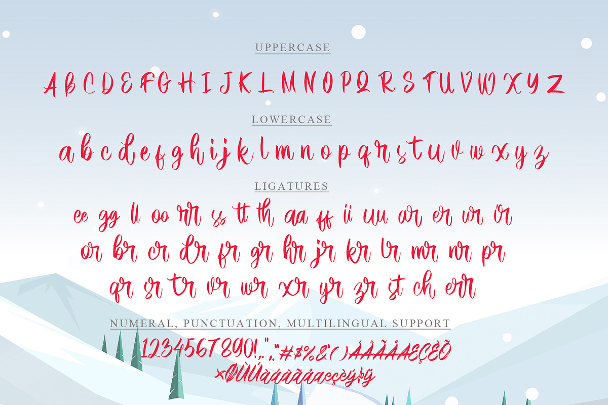 Christmas Journey, a Script Font by Letterara (Photo 7 of 9)