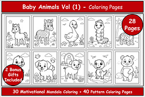 Baby Animals Coloring Pages