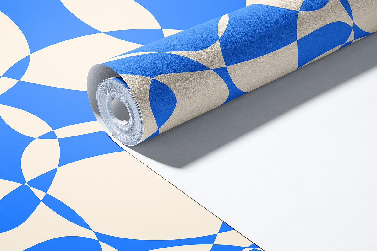 Abstract Blue Shape | Vector Pattern, a Background Graphic by MalyskaStudio