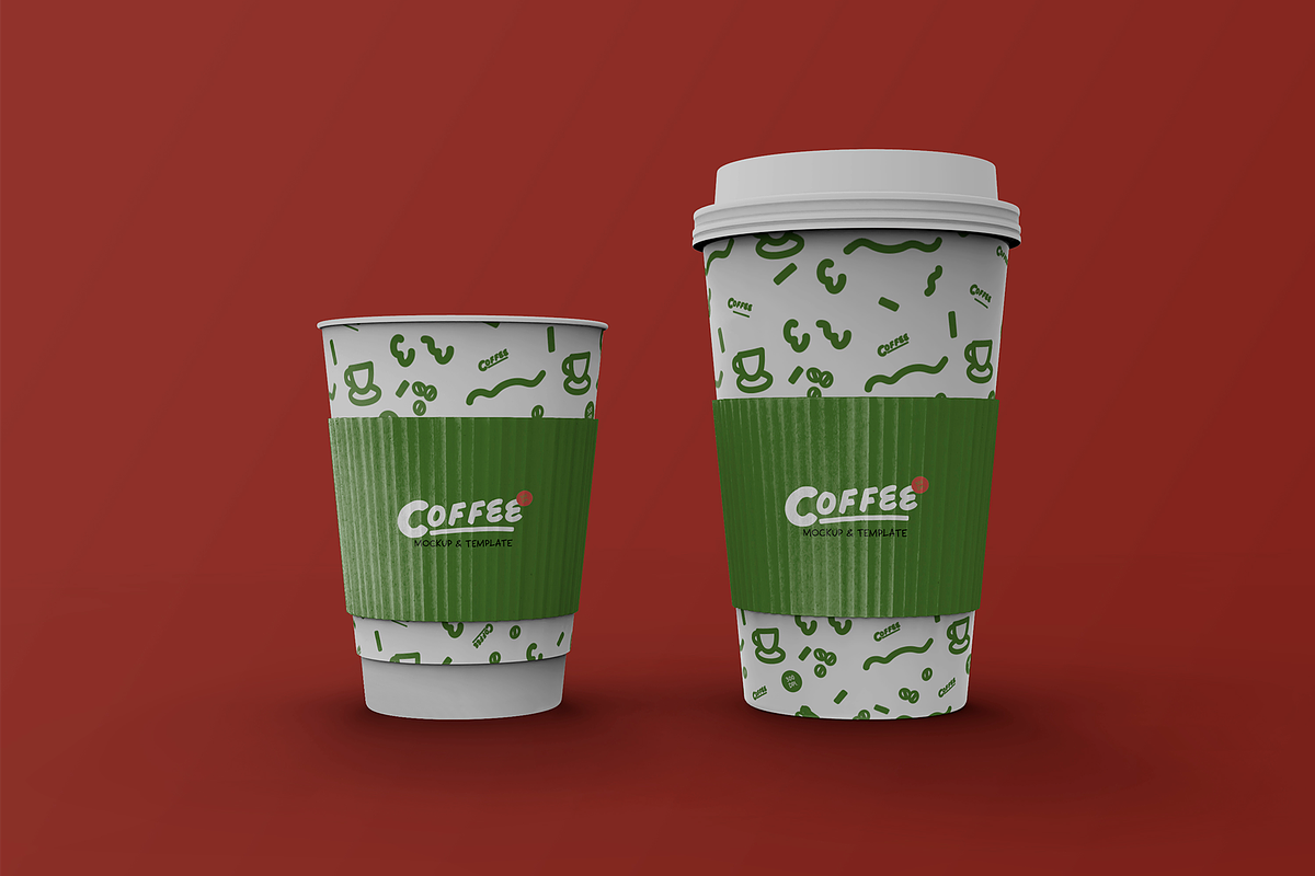 3d Disposable Coffee Cups Mockup, a Cups & Container Mockup by The Rose Project (Photo 2 of 4)