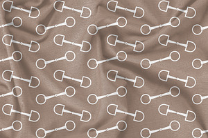 Equestrian Seamless Patterns Set