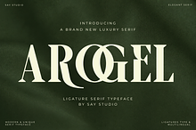 Luxury Ligature Serif Font - Arogel