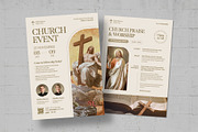 Church Event Flyer Template, a Flyer Template by BrandPacks (Thumbnail 1 of 5)