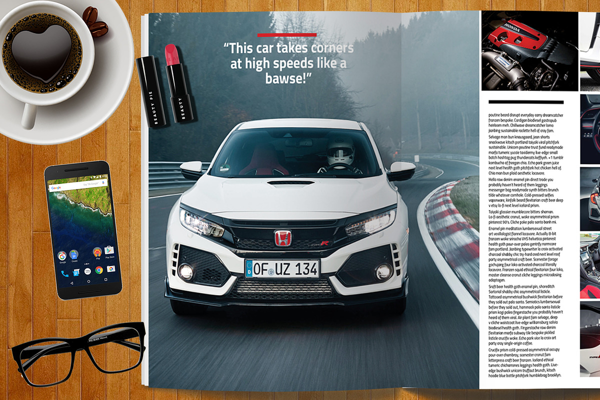 Car Magazine Template, a Magazine Template by Red Cactus Creative (Photo 17 of 18)