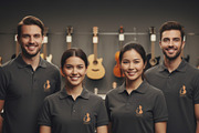 Musical instrument shop logo, a Branding & Logo Template by Atlantis X Nurman Arbai (Thumbnail 3 of 3)