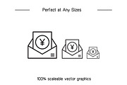 Yuan Coin, Banknote Money Icons Set, a Finance Illustration by Designfour (Thumbnail 7 of 7)