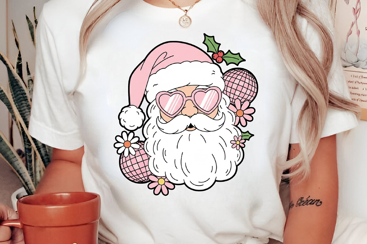 Retro Christmas, Groovy Santa Claus, an Illustration by Libby Wishes (Photo 3 of 8)