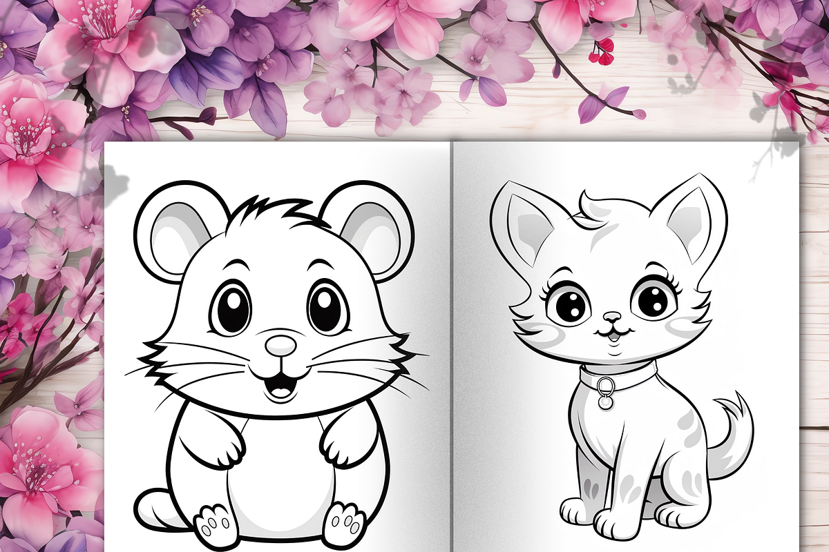 Farm Animals Coloring Pages for Kids, a Brochure Template by LA Design (Photo 8 of 10)