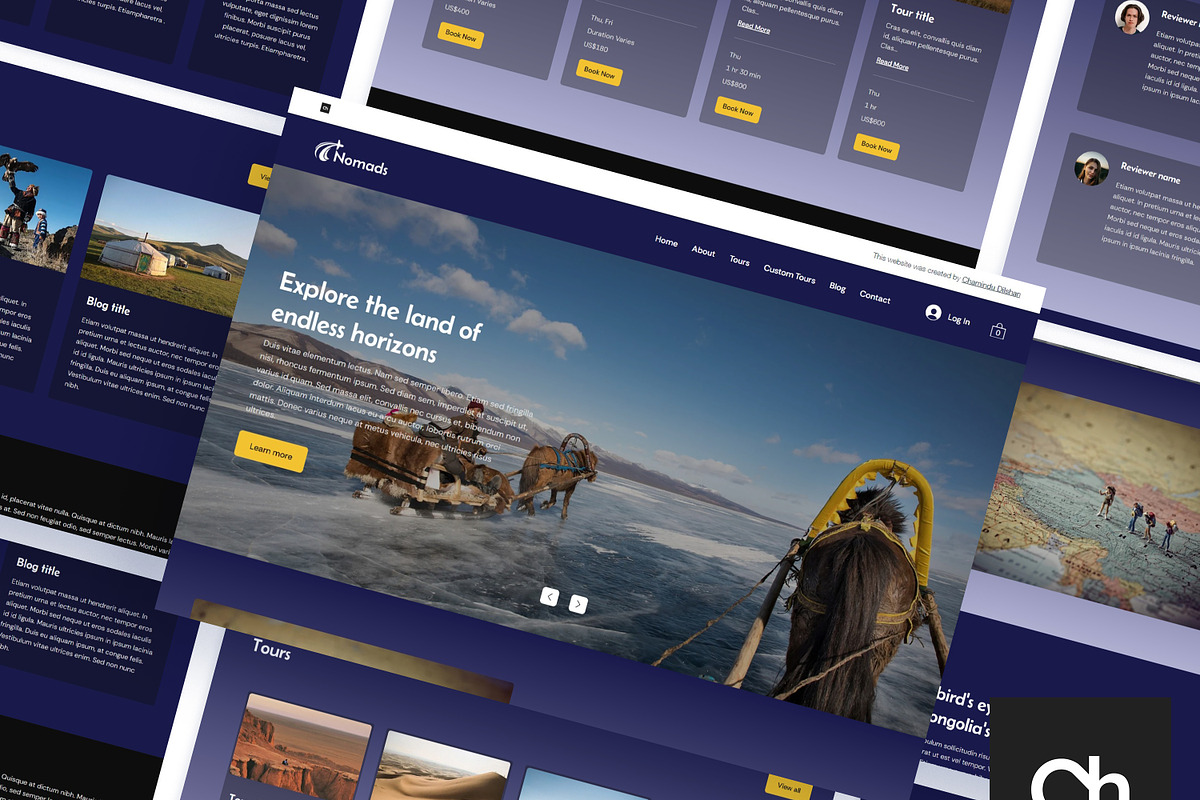 Nomads Wix Travel Industry Template, a Wix Template by Chamindu Dilshan (Photo 1 of 2)