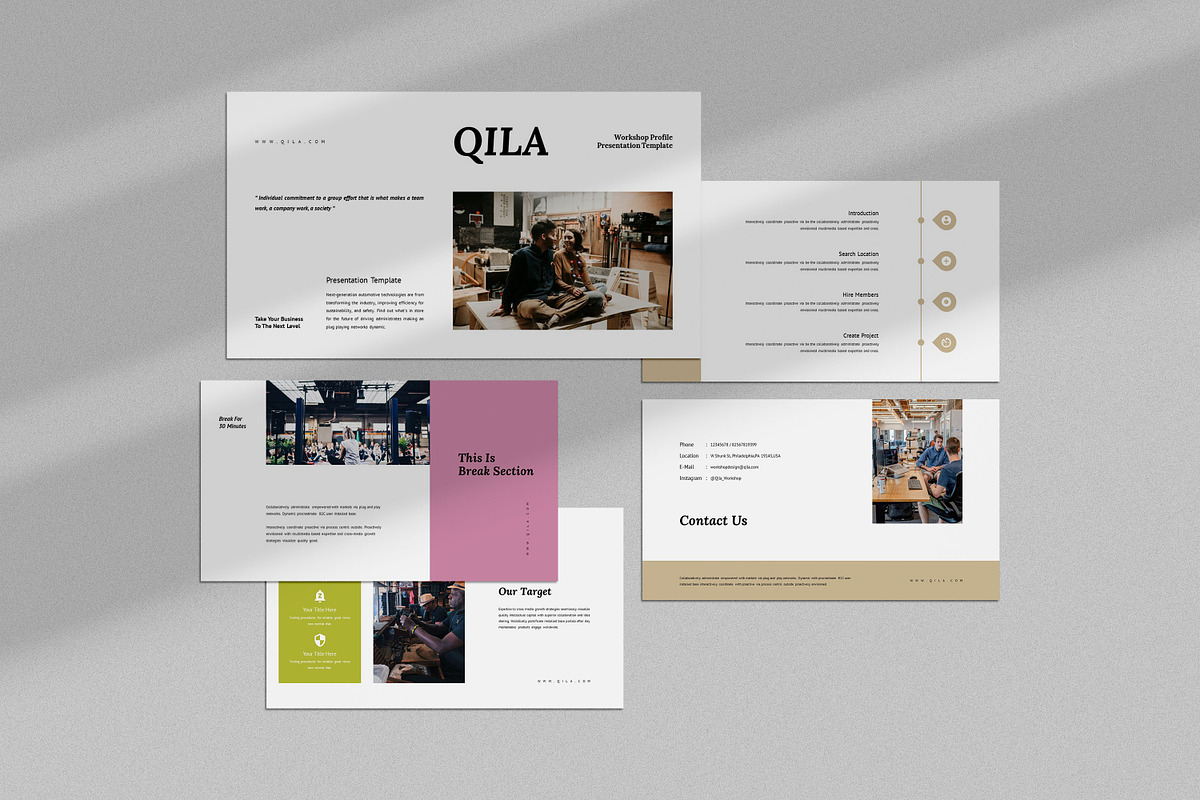 Qila : Workshop Google Slides, a Presentation Template by Punkl Camp (Photo 1 of 9)