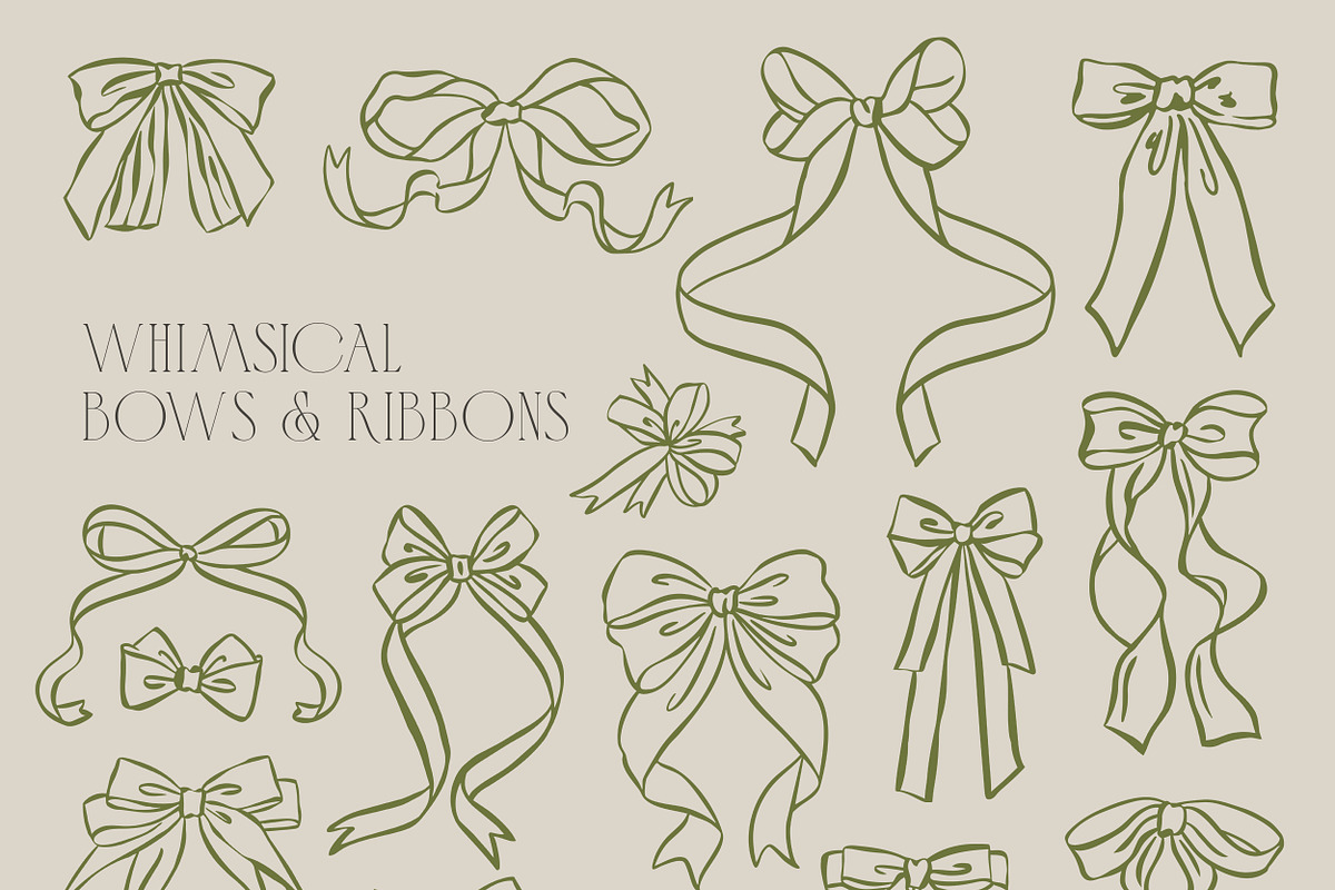 Whimsical Love Frames and Bows, an Object Graphic by DesignThatMatters (Photo 10 of 11)