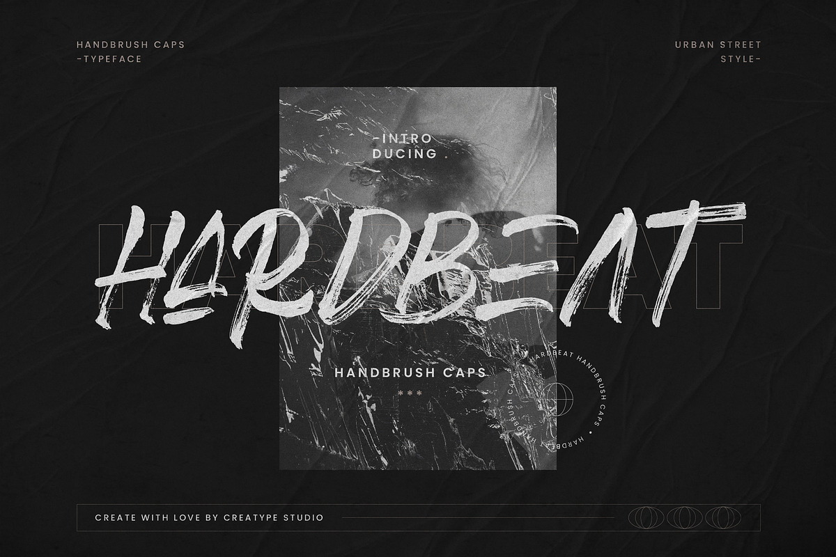 Hardbeat Handbrush Caps, a Sans Serif Font by Creatype Studio (Photo 1 of 9)