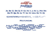 Chaos and Madness - Handdrawn Font, a Font by Craft Supply Co. (Thumbnail 10 of 10)