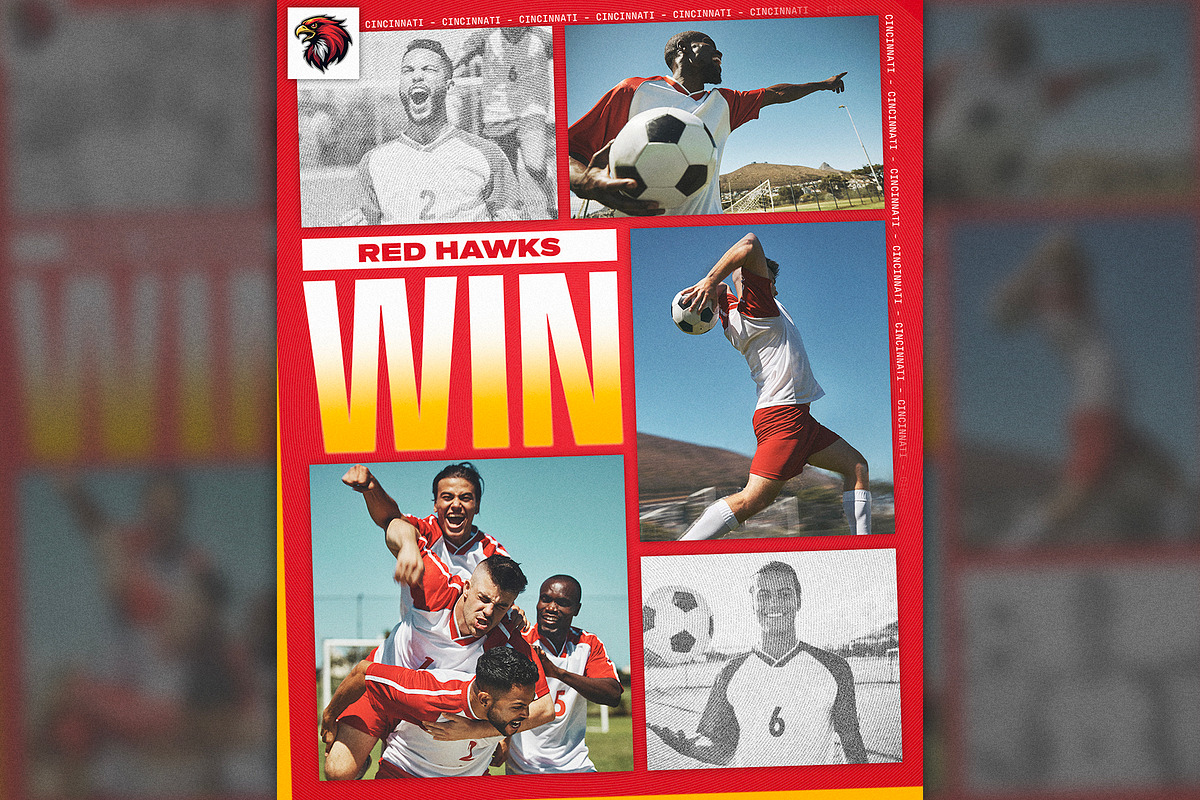 Game Day Sports Template Package, a Social Media Template by Brandon Spahn Art (Photo 2 of 5)