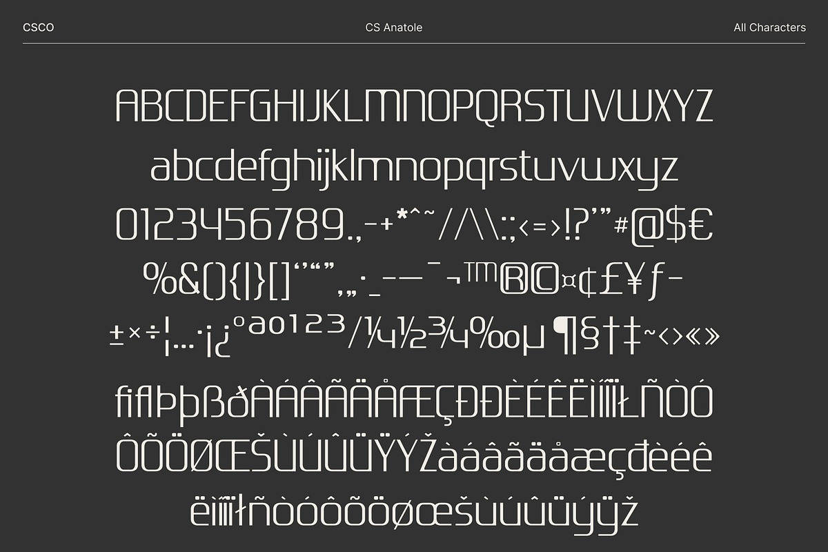 CS Anatole – Modern Futuristic Font, a Sans Serif Font by Craft Supply Co. (Photo 8 of 8)