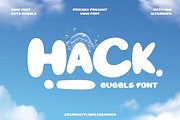 Hackbubble - Display Font, a Font by Flawless And Co (Thumbnail 1 of 10)