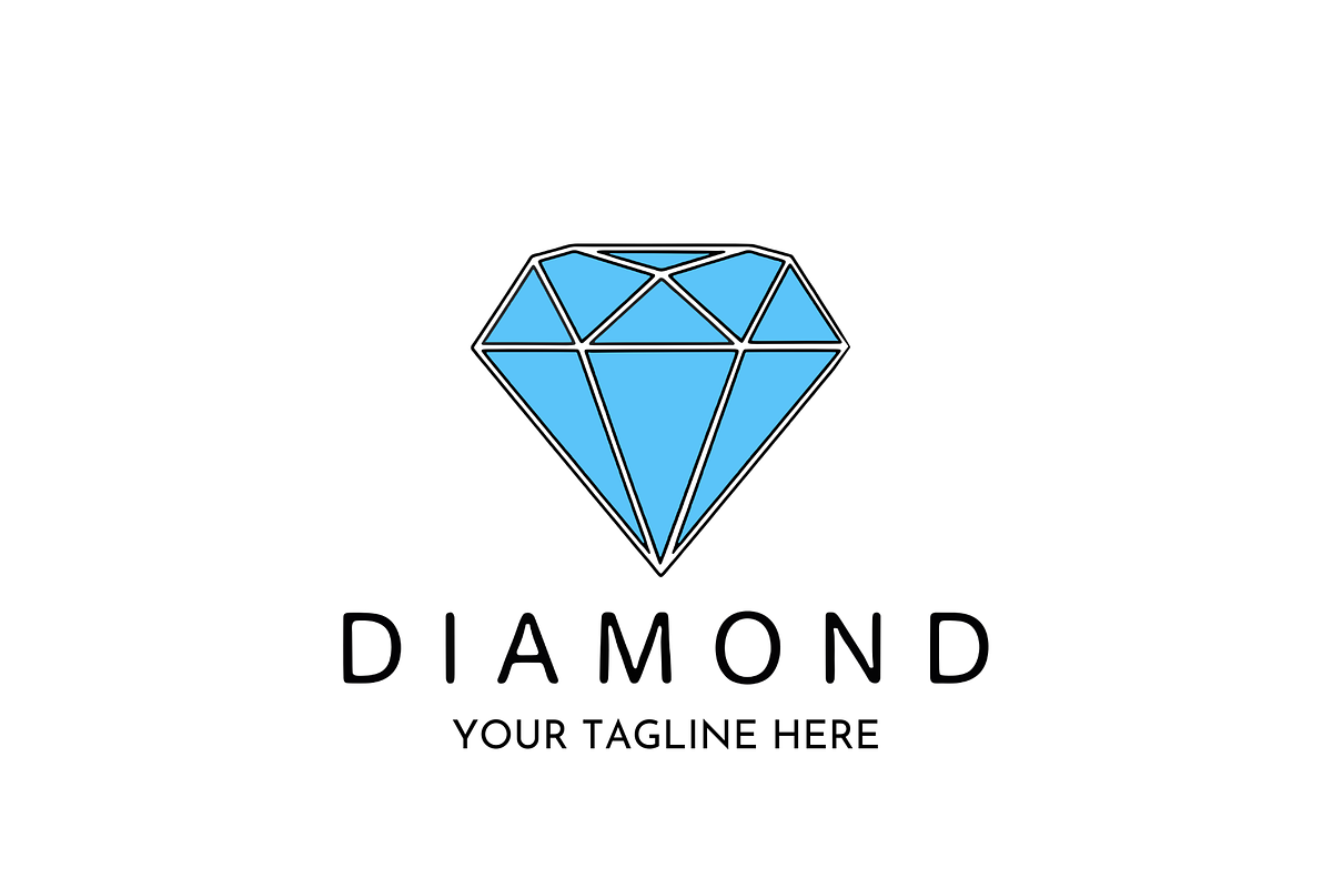 Diamond Logo Design Jewelry Crystal, a Branding & Logo Template by Megafox Studio (Photo 1 of 2)
