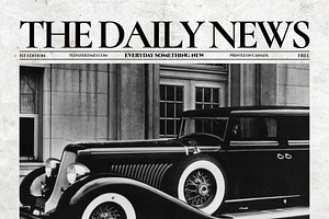 Vintage InDesign Newspaper Template