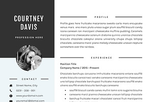 3 Pages Resume Template CV Template