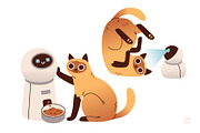 Cats & Gadgets Collection, an Animal Illustration by vik.stock (Thumbnail 4 of 6)