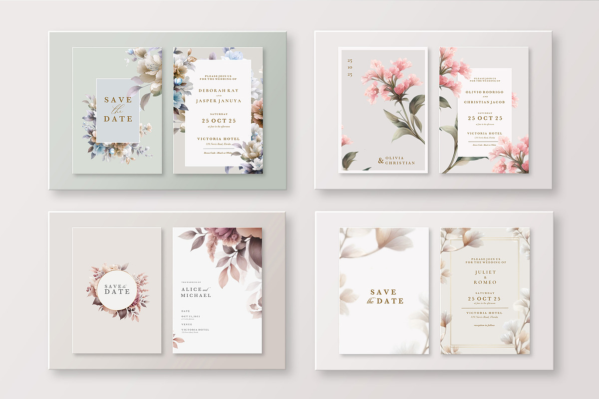 60 Floral Wedding Card, an Invitation Template by EvitePapery (Photo 10 of 15)