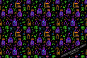 Neon Halloween Digital Paper, a Pattern Graphic by Chromolume Studio (Thumbnail 26 of 28)