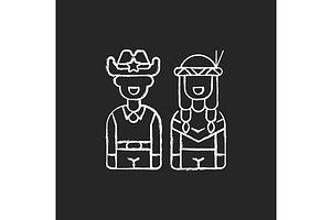 Wild West Chalk White Icon