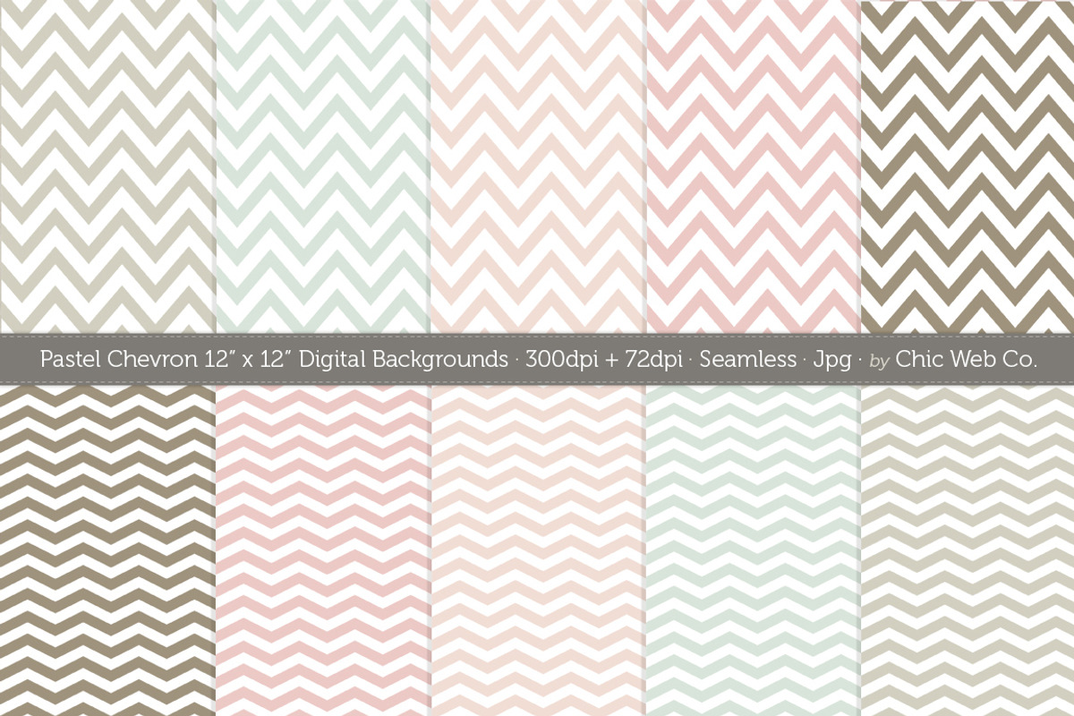 10 Chevron Seamless Web Patterns preview 2