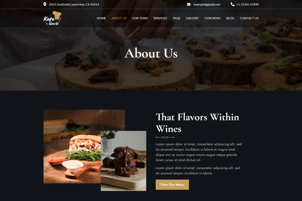 KafeWorld - Restaurant Elementor Kit, a WordPress Template by Techeshta Solutions (Photo 3 of 6)