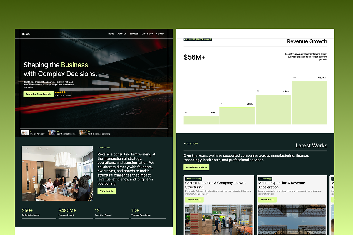 Business Consulting Figma Template, an UI Kit Template by Rozepaars Design (Photo 2 of 7)