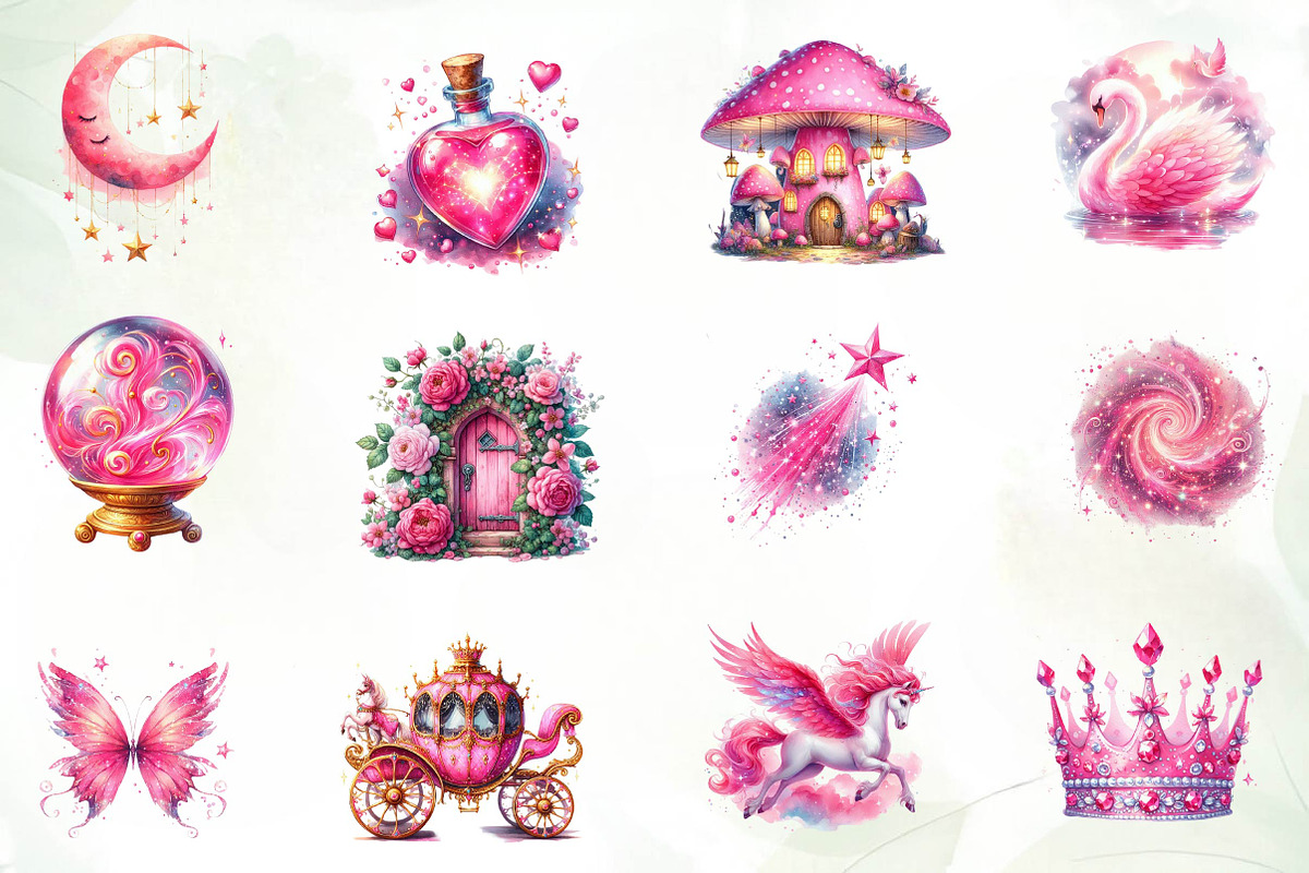Fairytale Sublimation Clipart, an Illustration by CreationArt (Photo 3 of 4)