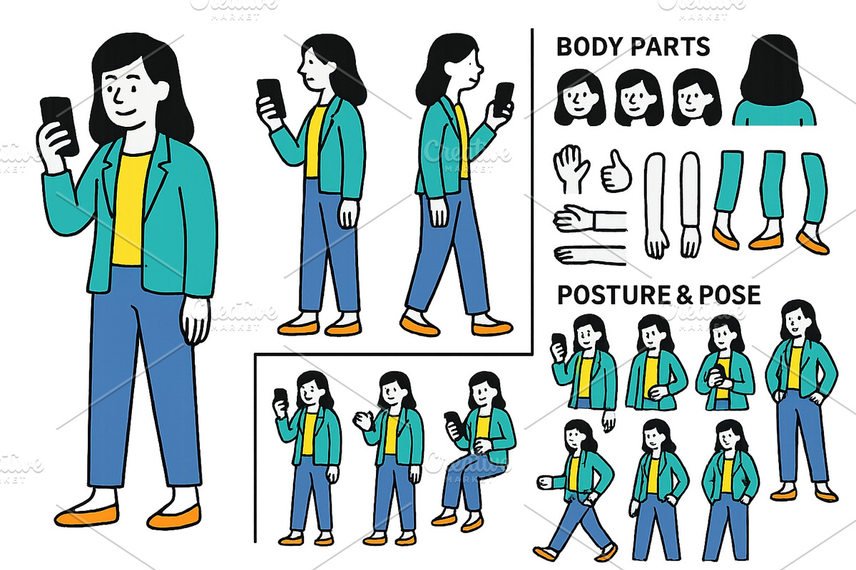 Vector illustration of a woman, a Technology Illustration by ZinetroN