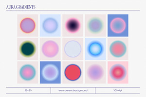 Round Aura Gradient Set Vol.1