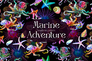 Marine Adventure - seamless pattern, a Pattern Graphic by NNclipart (Thumbnail 1 of 9)