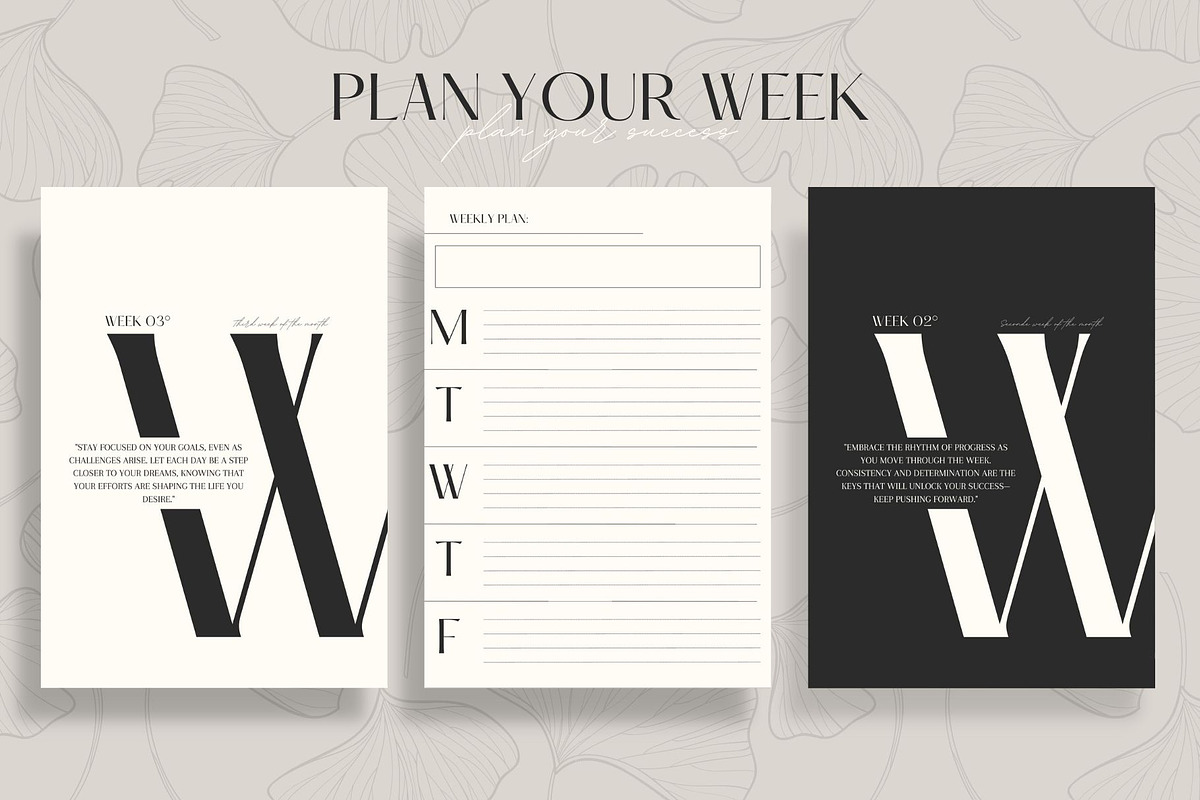 Classy Yearly Life Planner Template, a Stationery Template by Marketello Studio (Photo 6 of 12)