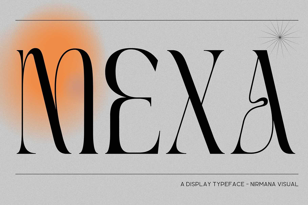 Mexa - Display Serif, a Serif Font by Nirmana Visual (Photo 1 of 13)