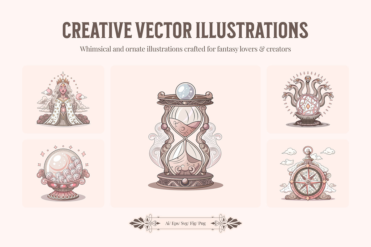Creative Vector Illustrations, a Decorative Illustration by Prosymbols (Photo 1 of 8)