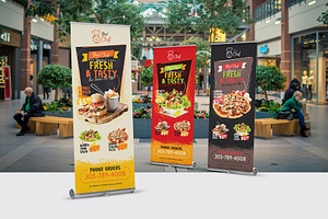 Fast Food Roll-Up Banner
