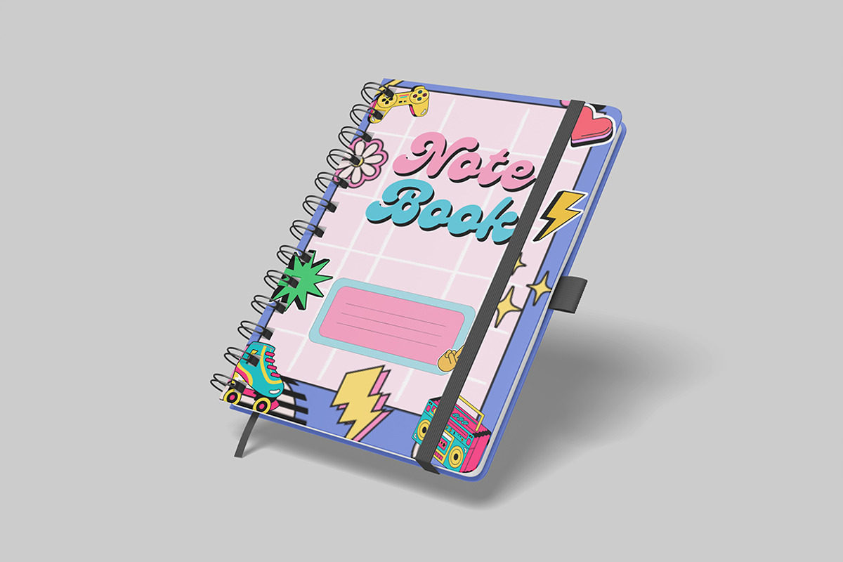Notebook Mockup, a Mockup by DxSLEX (Photo 3 of 5)