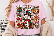 Cozy Christmas Vibes Snowman PNG, a Seasonal Illustration by Rose Art (Thumbnail 3 of 4)