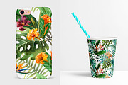 Set of Tropical Floral Patterns, a Pattern Graphic by Lembrik's Artworks (Thumbnail 4 of 7)