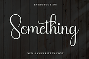 Something, a Font by FreshTypeINK (Thumbnail 1 of 8)