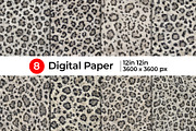 Realistic Snow Leopard Fur Texture, a Pattern Graphic by Artonix (Thumbnail 1 of 3)