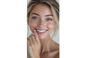 Beaming woman, natural beauty, a Beauty & Fashion Photo by Beautiful things