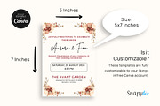 Boho Wedding Invitation Canva Temp, an Invitation Template by Snapybiz (Thumbnail 6 of 10)